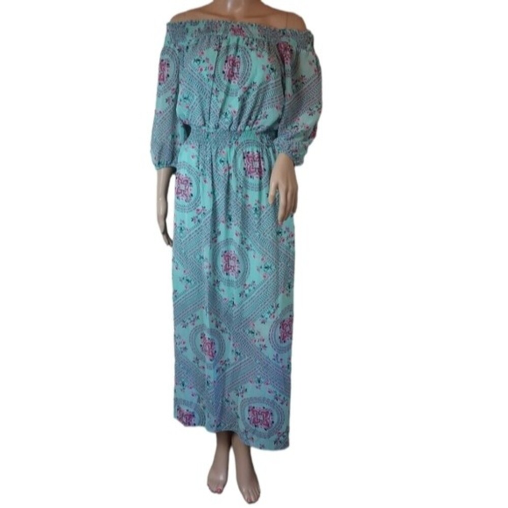 EnFocus Studio Maxi Off Shoulder Dress